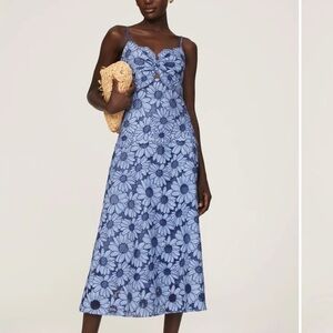 Blue Floral Maxi Dress Sandro